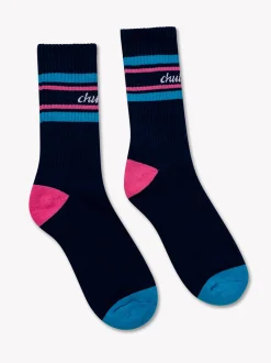 The Navy Colorblock Socks